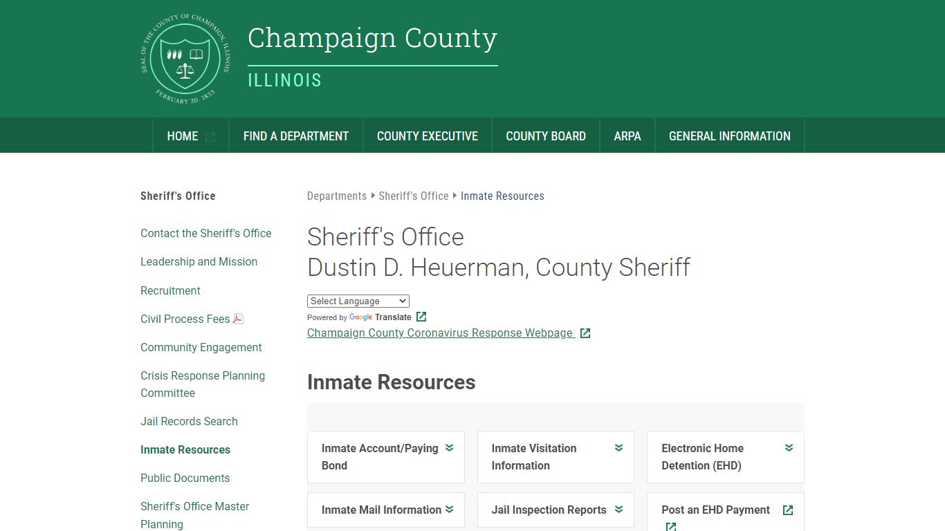 Sheriff's Office | Champaign County Illinois